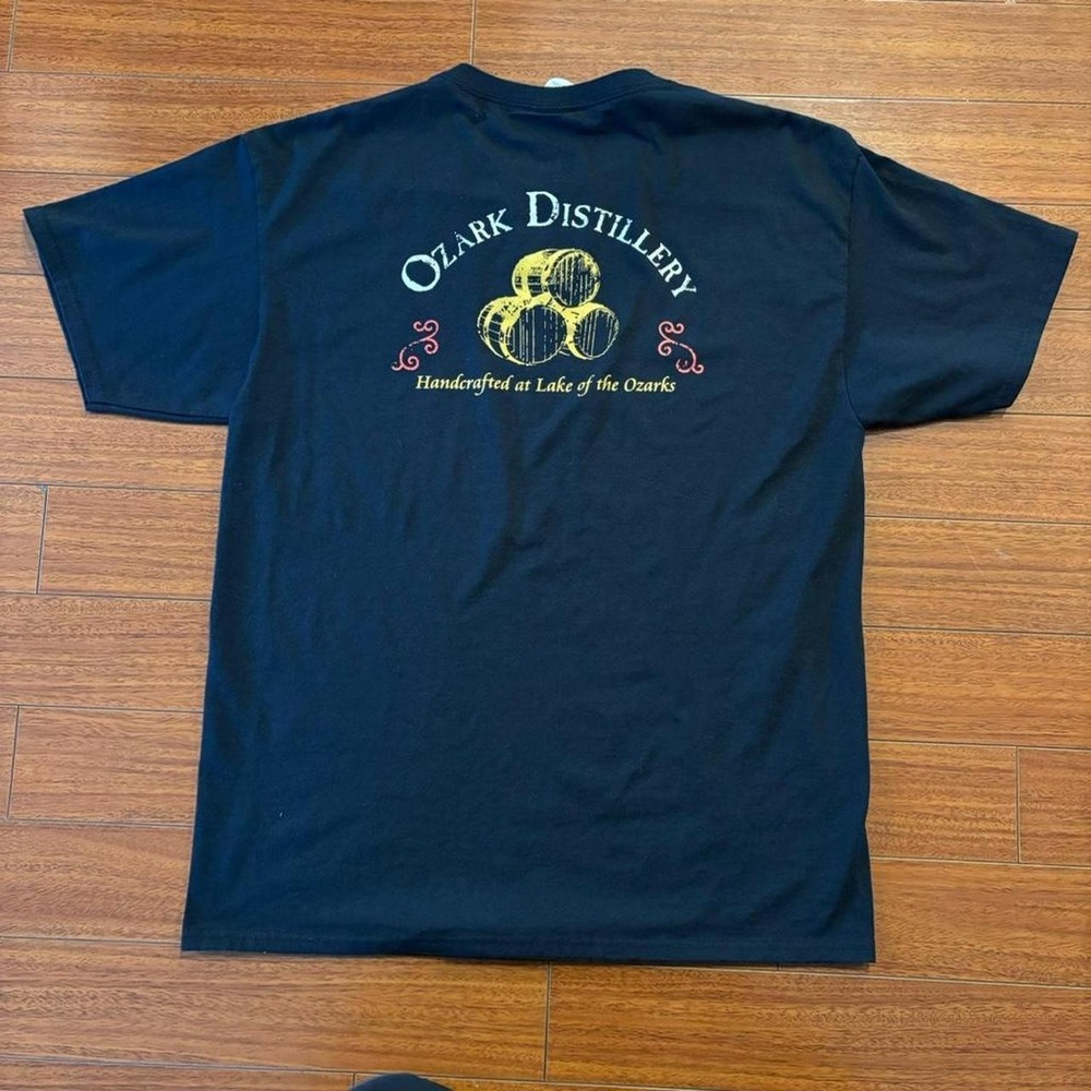 faded black Ozark Distillery graphic t-shirt